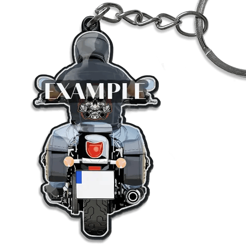 Llavero de moto con nombre