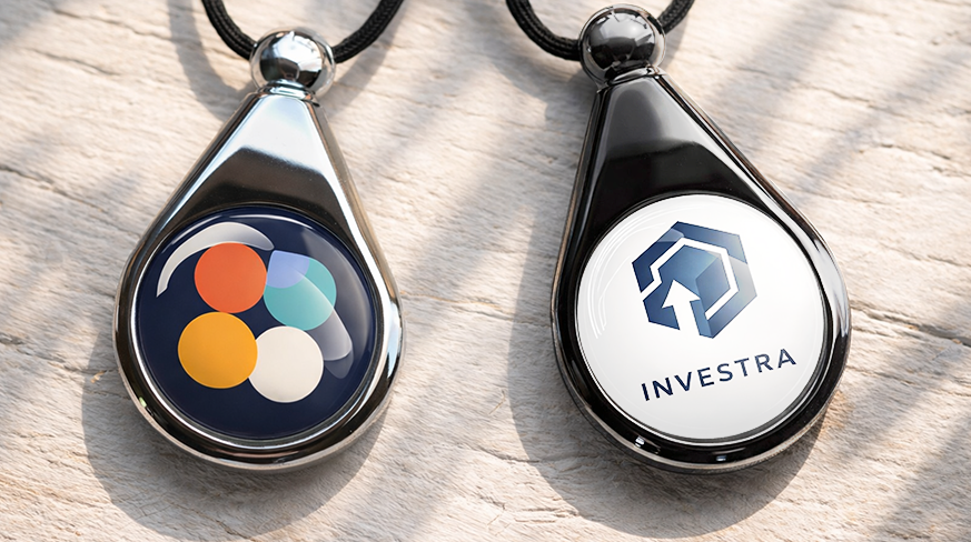 Individueller Auto-Lufterfrischer mit Logo im Tropfendesign