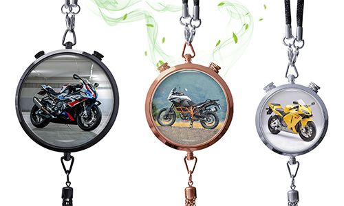 AROMATIZADOR DE COCHE CON FOTO DE MOTOCICLETA