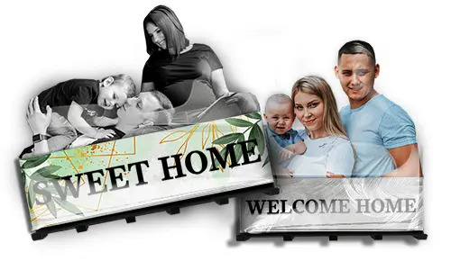 Porte-clés familial noir