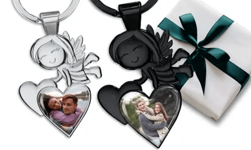 ¡ORDENA UN LLAVERO PERSONALIZADO DE ÁNGEL GUARDIÁN CON LA FOTO DE TU NOVIO AHORA!