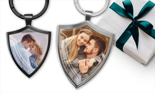 Llave de escudo con tu foto de tu novio