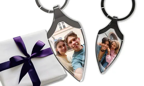 Llavero de fotos personalizado para parejas