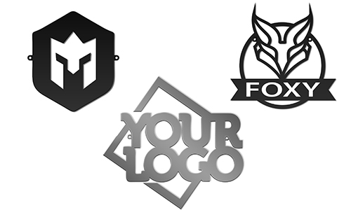 Enseigne en métal personnalisée avec logo d'entreprise - décoration murale moderne