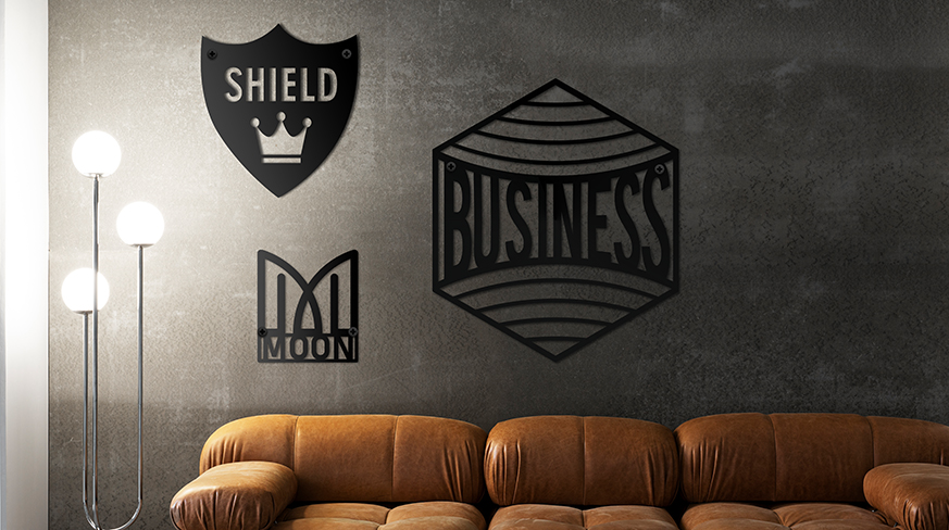 Cóiriúchán Sóinchomhna Miotal Le Lógó Solus