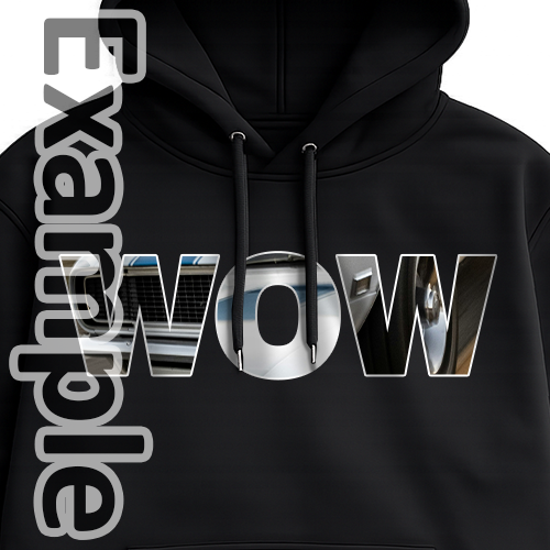 Hoodie-Design mit Auto-Text-Designer