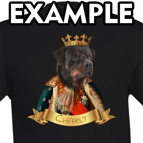 T-Shirts Royal Portrait Hund und Katze