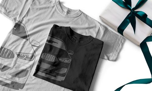Camiseta con diseño de coche para papá