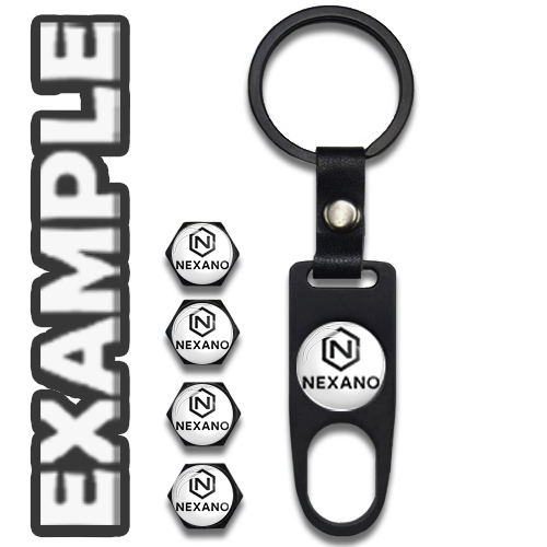 Ventilkappen mit Logo