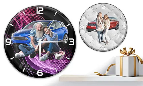 Reloj de pared coolline con foto de tu hija