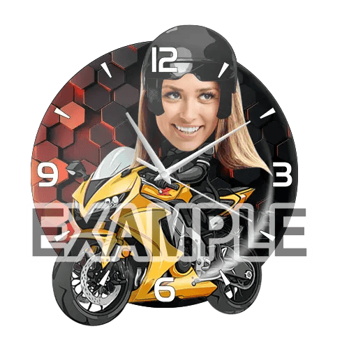 Wall Clock Personalized Comic Profession Hobby Gift