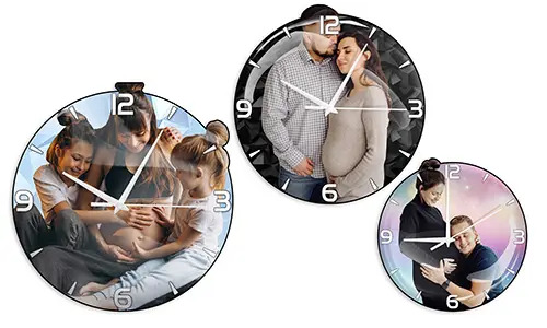Personalized Wall Clock with Photo – A Unique Gift for Expecting Parents