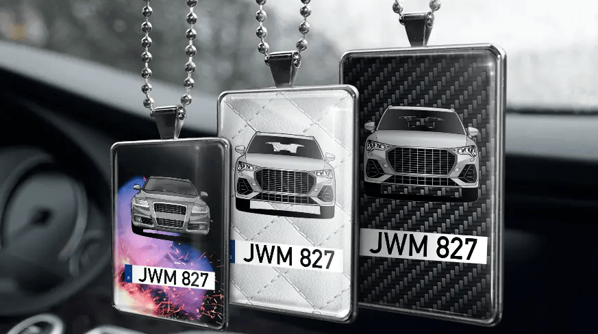 Car mirror decoration