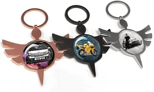 	Porte-clés ange rond voiture – cadeau unique