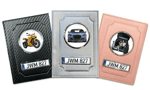 Personalized car document holder