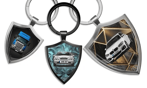 Llavero escudo de coche