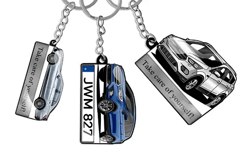 Llavero para coche Texto Coche