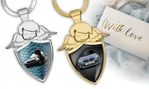 Porte-clés ange personnalisé - Cadeau pour ton copain