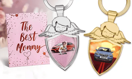 Llavero de ángel personalizado - regalo para tu madre