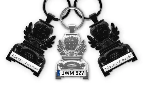 category-keychain-angel-in-car-license-plate-coated