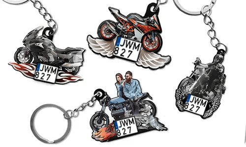 Přívěsek na klíče motocyklu - fotografie