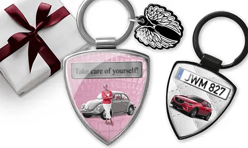 Porte-clés bouclier pour mamie