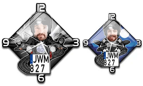 Nástěnné hodiny motocykl