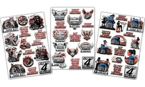 Packs d'autocollants personnalisés
