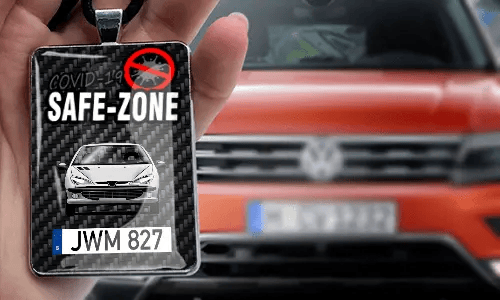 Safe – Zone Autospiegelanhänger - Leder