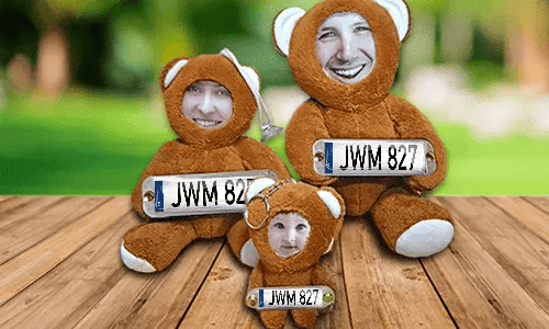 Samochodowe zabawki fotograficzne Niedźwiedź