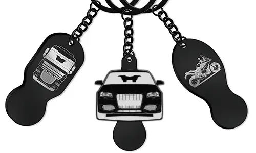 Handlebrikke med gravering