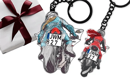Llavero de moto deportiva – regalo para tu abuela