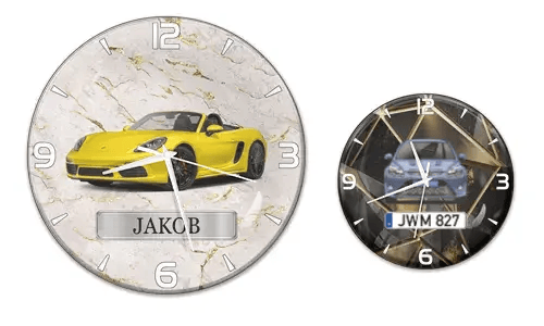 Seinäkello autojen ystäville