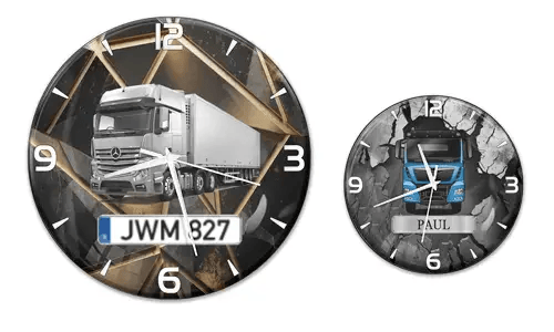 Nástěnné hodiny pro milovníky náklaďáků