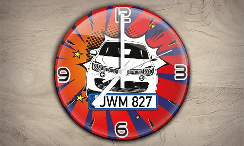 Comic Wanduhr