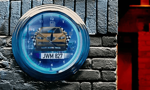 Horloge murale néon comme cadeau sympa