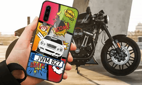 personalisierte handyhülle mit Motorradsilhouette handyhülle mit motorrad motiv