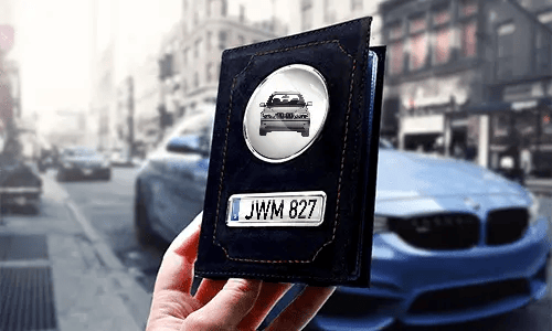 Car documents holder white