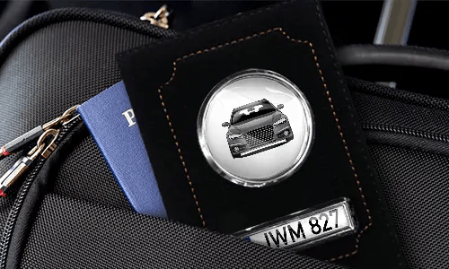 Car documents holder brown