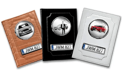 Car documents holder lying