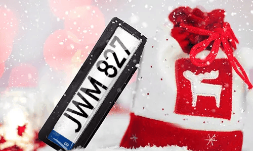 license plate magnet as a gift