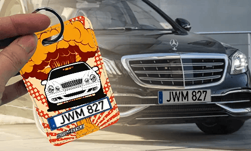 Innenspiegel anhänger mit Mercedes-Benz autoanhänger innenspiegel