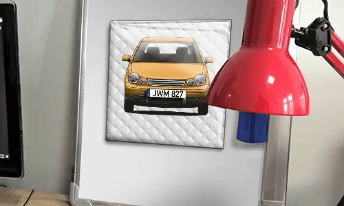 foto magnet mit Familienfoto auf dem Tisch magnete personalisieren