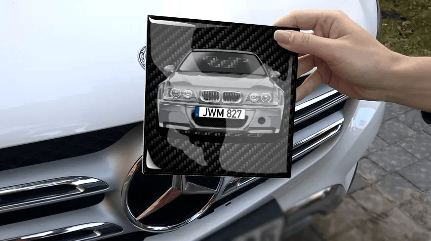 Magnet viereckig Rahmenlos