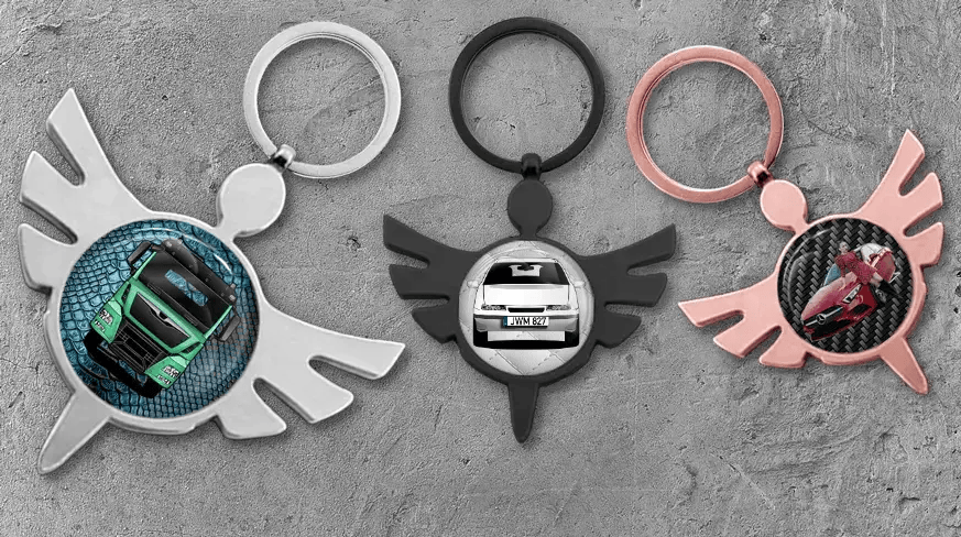 Porte-clés Ange rond Auto